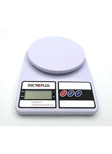 مايكروبلس ميزان مطبخ بسعة تصل إلى 10 كجم أبيض PS-4664