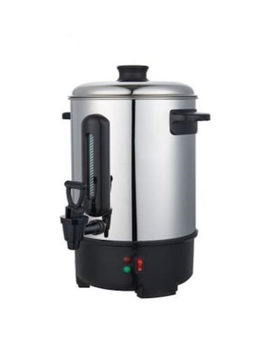 مايكروبلس غلاية ماء، سعة كبيرة ١٦ لترًا، استخدام بيد واحدة، من الفولاذ المقاوم للصدأ، غطاء قابل للقفل، مقياس خارجي للمياه ومقابض باردة الملمس للسلامة، ٢٠٠٠ واط، فضي PS-4758