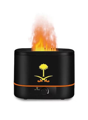 Microplus Air Humidifier Aroma Diffuser With 2 Color Lights, Cool Mist, 2 Litre Capacity Black PS-4804