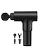 Microplus Rechargeable Deep Tissue Massage Gun, Muscle Massage Gun Deep Tissue Massager High-Intensity Training Exercising Body Relaxation, With 4 Attachments Black MP-4733