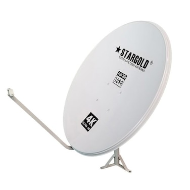 STARGOLD Satellite Tv Antenna And 4k Dish Antenna For Satellite Tv KU-band Gain 10.70 &ndash; 12.5GHZ, Short Axle 80cm/ Long Axle 90cm