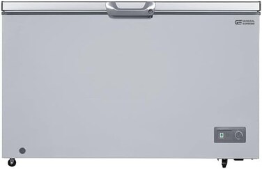 GS General Supreme Chest Freezer (13.4 Ft.380 L), GSHF632HS, Silver (Installation Not Included)