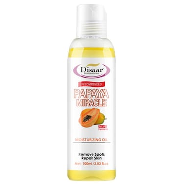 Disaar Papaya Miracle Whitening Moisturizing Oil - Skin Brightening and Spot Removal, 100ml