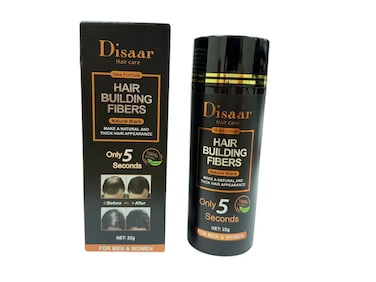 hair building fibers natural black 22g