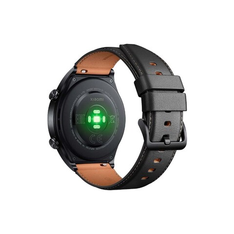 سوار جلدي لساعة Xiaomi Watch S1 - أسود
