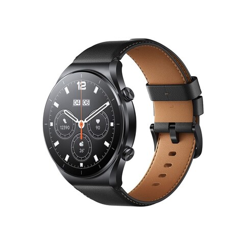 سوار جلدي لساعة Xiaomi Watch S1 - أسود