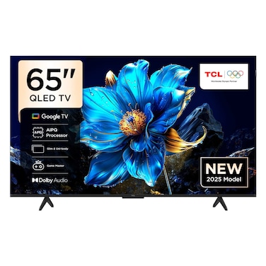 تي سي إل - تلفزيون ذكي 65 بوصة 4K QLED 4K Google TV - 65P7L - أسود