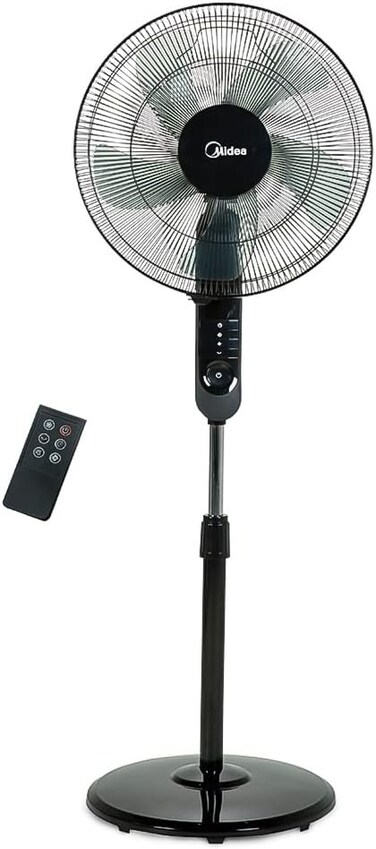 Midea Stand Fan - 3 Speeds - Black - FS4015FR