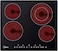 Midea Built-In electric Built-In Hob - 4 Burners - Black - 52x59 cm - MCHF645