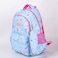 Polyester School Backpack Sky Blue/Pink