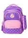 Polyester School Backpack Purple/Pink
