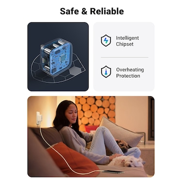 Ugreen Nexode 30W USB-C PD GaN Fast Charger UK - White