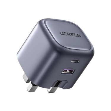 Ugreen Wall Charger Nexode GaN USB-C Port and USB Port 35W - Gray
