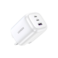 Ugreen Wall Chager Nexode GaN Fast 2 USB-C and USB Ports 65W - White