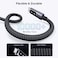 سلك شاحن يوجرين Uno من USB-C الى USB-C بطول 2 م وبقوة 100 واط - أسود