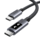 سلك شاحن يوجرين Uno من USB-C الى USB-C بطول 2 م وبقوة 100 واط - أسود
