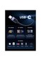 سلك شاحن يوجرين USB-C إلى USB-C مظفر بقوة 240 واط وبطول 1 م - رمادي
