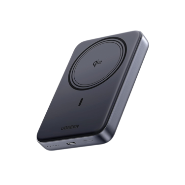 شاحن متنقل يوجرين لا سلكي مغناطيسي بقوة 15 واط وبمنفذ USB-C بسعة 10000 مللي أمبير وبقوة 30 واط - رمادي