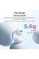 سماعة أذن يوجرين لاسلكية S6 هاي تونز كليب بودز ماجيك بشاشة تعمل باللمس - أبيض
