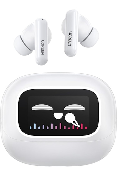 Ugreen EchoBuds T6 Magic Hi-Res Active Noise Cancellation with Touch Screen - White