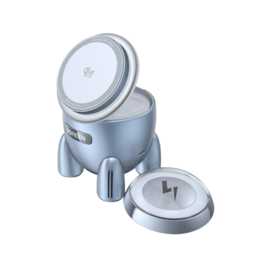 Ugreen UNO Rocket Shape Wireless Charger 25W - Silver Gray