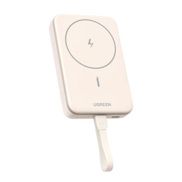 شاحن متنقل يوجرين Nexode بتنقية MagSafe وسلك مدمج وبمنفذ USB-C بسعة 10000 مللي أمبير وبقوة 20 واط - بيج