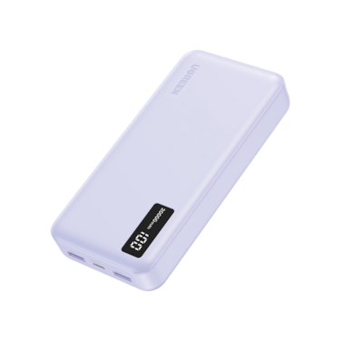 شاحن متنقل يوجرين بمنفذ USB-C ومنفذين USB بسعة 20000 مللي أمبير وبقوة 20 واط - بنفسجي