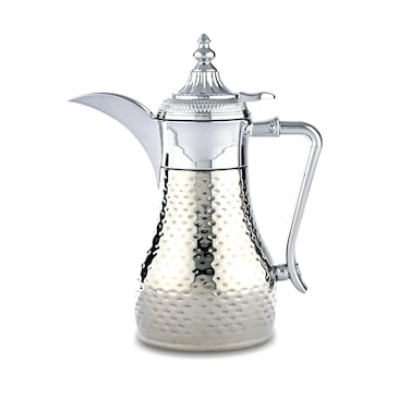Tamim Steel Saif Gallery Dallah, 0.6L, Piston - Silver