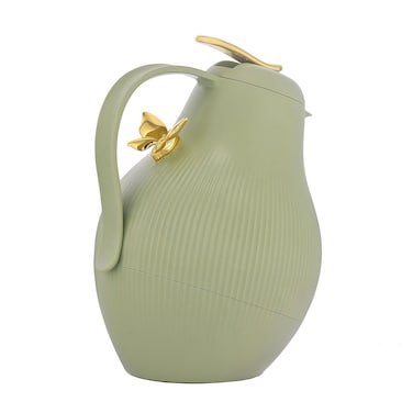 دورا ترمس أوراق صفصاف خضراء باترفلاي ذهبي 1.5 لتر