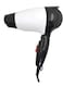 ريفورا مجفف شعر احترافي أيوني قابل للطي، 600 واط، محرك تيار متردد سريع الجفاف، سرعتان، موزع وفوهة - أبيض