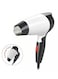 ريفورا مجفف شعر احترافي أيوني قابل للطي، 600 واط، محرك تيار متردد سريع الجفاف، سرعتان، موزع وفوهة - أبيض