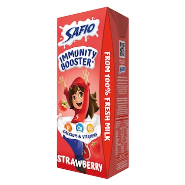 Safio UHT Strawberry Milk 185ml