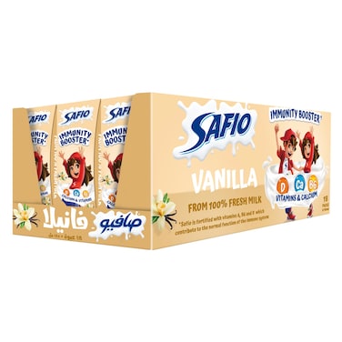 Safio Milk Vanilla 185ml X18