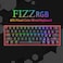 Redragon K617 Fizz 60% Wired RGB Gaming Keyboard, 61 Keys Compact Mechanical Keyboard, (Linear RED Switch), Pro Driver/Software Supported, Black