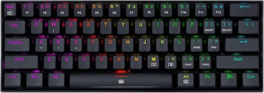 Redragon K630 RGB Dragonborn 60% Mechanical Gaming Keyboard - RGB Lighting - Compact - 61 Keys -TKL - Gamer Gaming Keyboard - Brown Switches
