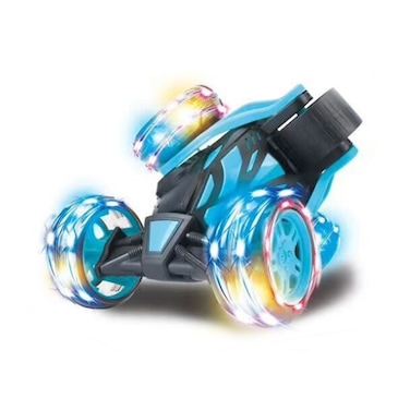 TOYSEA RC Dance Stunt Car with Dazzling LED Lights, 2.4GHz Double-Sided Rotating Vehicle, 360&amp;deg; Flip, USB Rechargeable, Remote Control Toy for Kids, Assorted Colors