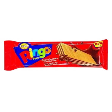 تيشوب، رينجو ويفر مقرمش محشو بكريمة الشوكولاتة 18 جرام