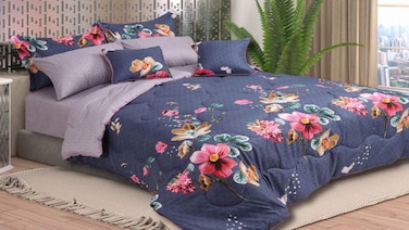 Comforter Set- Bed in a Bag 8 Pieces set All Season Bedding Sets with Comforter &amp; Luxurious Microfiber Fabric comforter set
