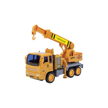 TOYSEA 1:25 4-Function RC JCB Truck with 3.7V Li-ion Battery and USB Charger, Remote Control Construction Vehicle with Lights