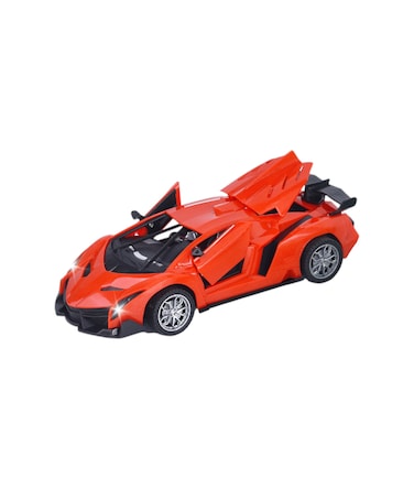 TOYSEA 1:18 High-Speed RC Sports Car with 5 Functions, Front Headlights, 3.7V Rechargeable Battery, and USB Charger, a Stylish Supercar Toy for Kids, Assorted Colors