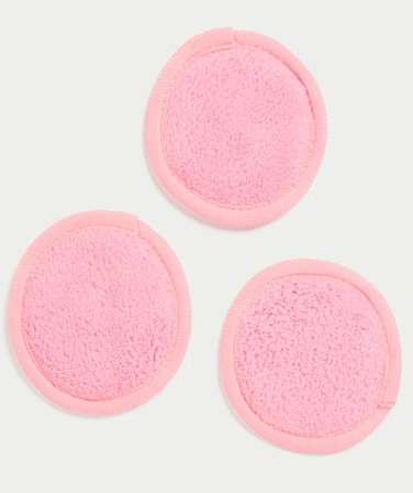 مناشف ازالة المكياج قابلة لاعادة الاستخدام 3 وسادات من سيسليا زهري فاتح