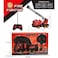 TOYSEA 1:24 Scale 4-Way RC Fire Truck with USB Charger, Remote Control Firefighting Truck Toy with Ladder, Rechargeable Battery, Realistic Design