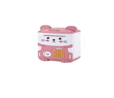 TOYSEA Music Savings Bank for Kids, Electronic ATM Safe with Password and Fingerprint, Automatic Cash Roll and Coin Deposit, Fun Musical Toy Piggy Bank Gift, Assorted Colors