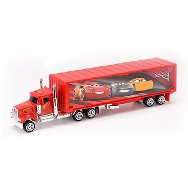 TOYSEA Disney Pixar Cars Die-Cast Alloy Car Transporter Set, $30 \text{ cm $ Truck with 2 Mini Racing Cars