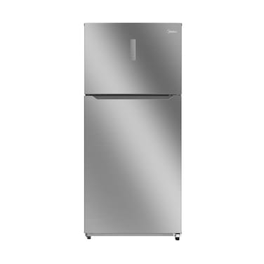 مايديا ثلاجة بفريزر علوي - بابين - 23 قدم مكعب - فضي  - MDRT866FGF46