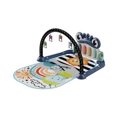 TOYSEA Baby Piano Fitness Gym Mat with Hanging Toys and Music, Soft Play Mat Activity Center for Newborns and Infants, Early Development Tummy Time Playmat