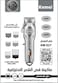 Kemei KM-517 Professional Hair Clipper For Men Digital Display Long Runtime 200 Minutes Rechargeable Hair Clipper - KSA Version