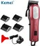 ماكينة قص الشعر الاحترافية اللاسلكية بشاشة LCD القابلة للشحن وتشذيب كهربائية لقص شعر اللحية من كيمي KM-1031