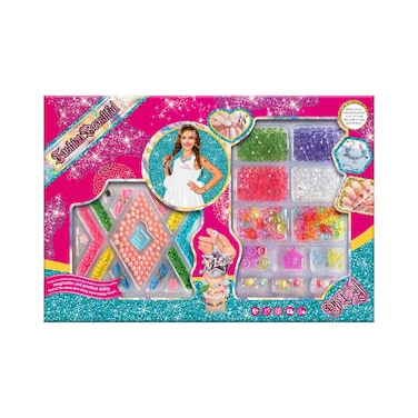 TOYSEA DIY Beauty Bead Set for Girls, Fashion Jewellery Making Kit with Colorful Beads, Strings and Accessories (W.Box)