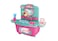 TOYSEA Kids Pretend Play Vanity Set with Mirror, Fashion Dresser Beauty Table and Makeup Accessories for Toddler Girls, Pink and Teal